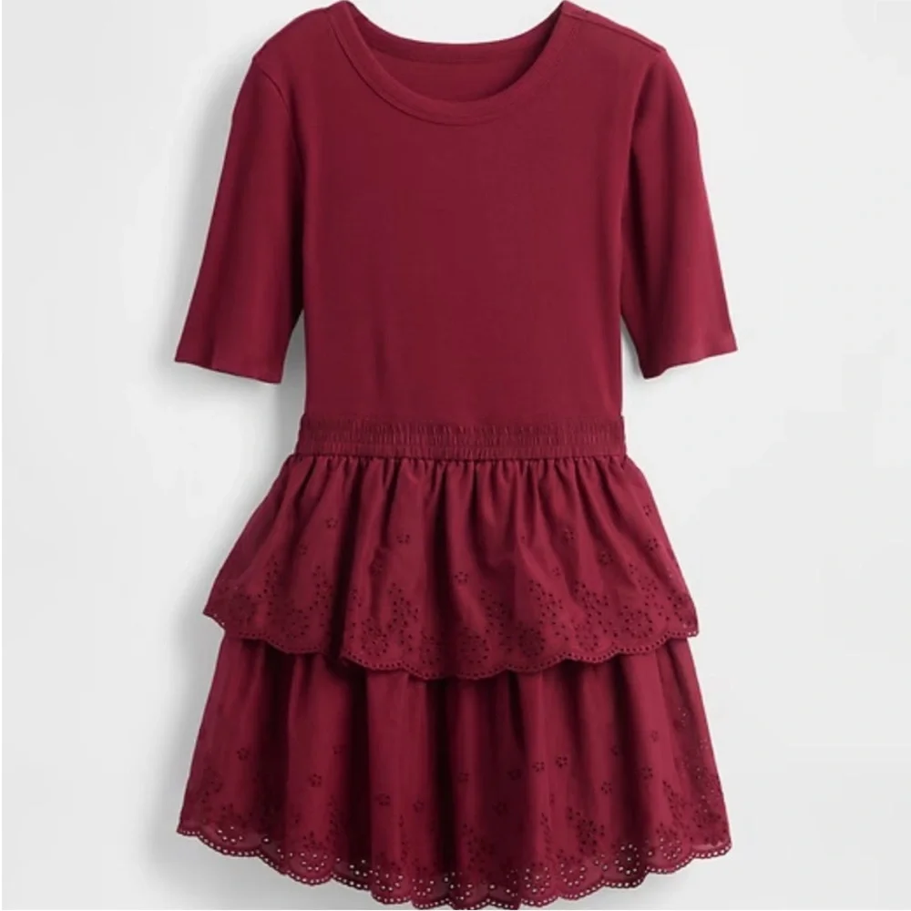 Gap Kids Mixed Media Eyelet Dress